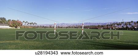 Stock Image - View of Polo field. Fotosearch