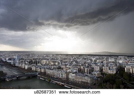 Aerial View of Paris, France View Large Photo Image Stock Image - Aerial View of Paris, France. Fotosearch