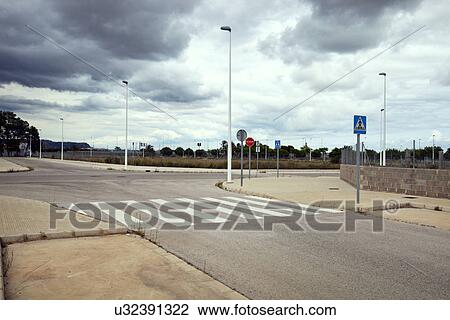 Cross roads in abandoned estate building site, Valencia region, Spain View Large Photo Image Stock Image - Cross roads in abandoned estate building site, Valencia region, Spain. Fotosearch