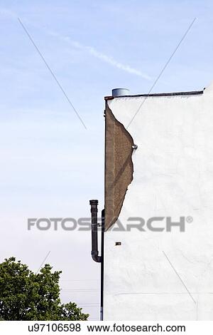 Paint peeling from wrestling club building View Large Photo Image Stock Photo - Paint peeling from wrestling club building. Fotosearch