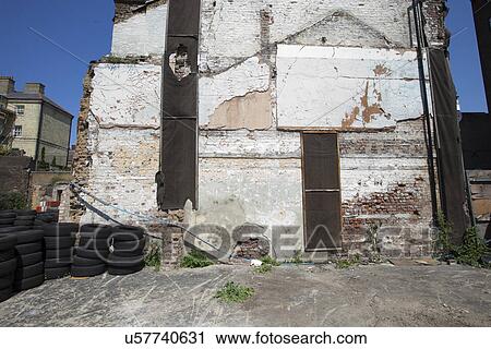 Remaining outline of a building after it was torn down View Large Photo Image Stock Image - Remaining outline of a building after it was torn down. Fotosearch