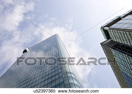 Skyscrapers from below View Large Photo Image Stock Photography - Skyscrapers from below. Fotosearch