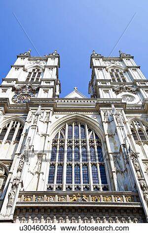 Picture - Westminster Abbey and Blue Sky. Fotosearch