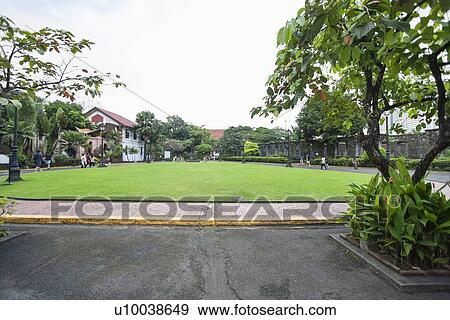 Public square at Fort Santiago, Intramuros, Manila, Philippines View Large Photo Image Stock Photo - Public square at Fort Santiago, Intramuros, Manila, Philippines. Fotosearch