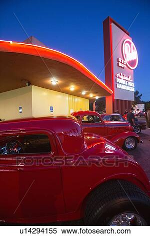 Classic cars and hot rods at 1950's Diner, Bob's Big Boy, Riverside Drive, Burbank, California View Large Photo Image Stock Photography - Classic cars and hot rods at 1950's Diner, Bob's Big Boy, Riverside Drive, Burbank, California. Fotosearch