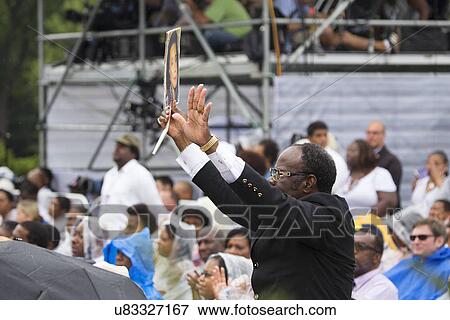 Stock Photo - Let Freedom Ring - President Obama and Former Presidents Bill Clinton and Jimmy Carter Commemorate the 50th Anniversary Of MLK's March On Washington, August 28, 2013.. Fotosearch