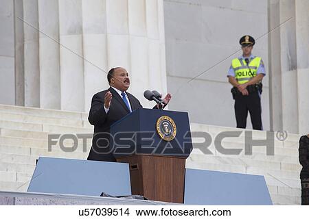 Picture - "Let Freedom Ring" - President Obama and Former Presidents Bill Clinton and Jimmy Carter Commemorate the 50th Anniversary Of MLK's March On Washington, August 28, 2013.. Fotosearch