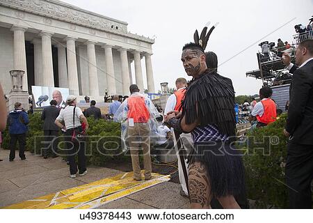 Stock Image - "Let Freedom Ring" - President Obama and Former Presidents Bill Clinton and Jimmy Carter Commemorate the 50th Anniversary Of MLK's March On Washington, August 28, 2013.. Fotosearch