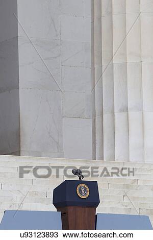 Stock Image - "Let Freedom Ring" - President Obama and Former Presidents Bill Clinton and Jimmy Carter Commemorate the 50th Anniversary Of MLK's March On Washington, August 28, 2013.. Fotosearch