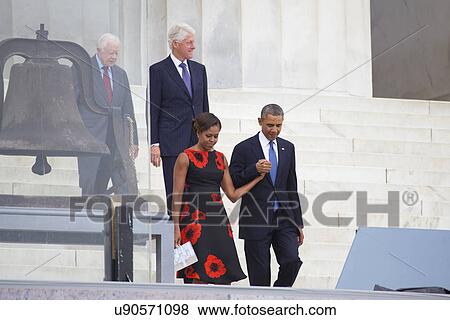 "Let Freedom Ring" - President Obama and Former Presidents Bill Clinton and Jimmy Carter Commemorate the 50th Anniversary Of MLK's March On Washington, August 28, 2013. View Large Photo Image Stock Photo - "Let Freedom Ring" - President Obama and Former Presidents Bill Clinton and Jimmy Carter Commemorate the 50th Anniversary Of MLK's March On Washington, August 28, 2013.. Fotosearch