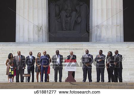 Martin Luther King III, Al Sharpton and leaders of the National Action to Realize the Dream march and rally commemorating the 50th Anniversary of the march on Washington, D. C. View Large Photo Image Stock Photo - Martin Luther King III, Al Sharpton and leaders of the National Action to Realize the Dream march and rally commemorating the 50th Anniversary of the march on Washington, D. C.. Fotosearch