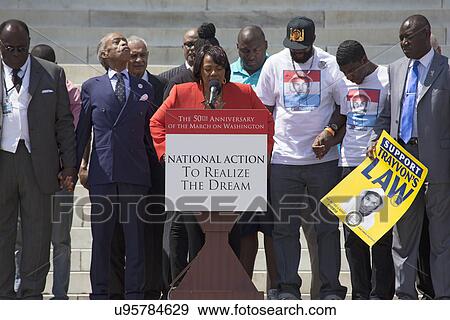 Stock Photo - Reverend Dr. Bernice King speaks at National Action to Realize the Dream march and rally commemorating the 50th Anniversary of the march on Washington, D. C.. Fotosearch