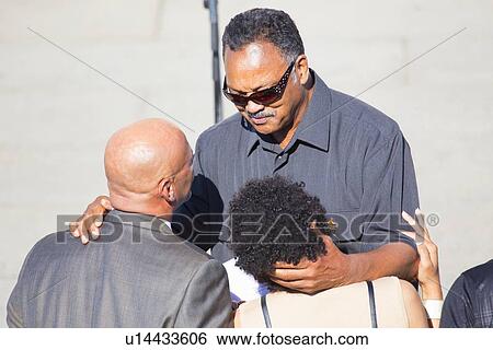 Stock Photograph - Reverend Jesse Jackson at the National Action to Realize the Dream march and rally commemorating the 50th Anniversary of the march on Washington, D. C.. Fotosearch