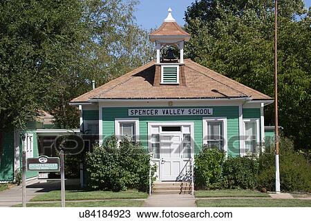 Stock Image - Spencer Valley School one-room school house, Santa Ysabel, San Diego, California. Fotosearch