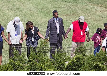 Stock Image - The National Action to Realize the Dream march and rally for the 50th Anniversary of the march on Washington, August 24, 2013, Lincoln Memorial, Washington, D. C.. Fotosearch