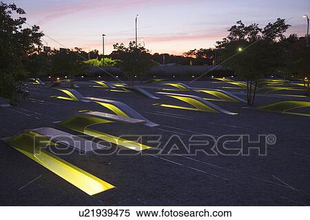 Stock Photography - The Pentagon Memorial honors 184 Americans who lost their life on 9/11/2001, Washington D. C.. Fotosearch