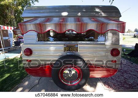 Picture - Vintage Trailers and Campers, the 4th Annual Vintage Trailer Bash, Flying Flag RV Resort, Buellton, California. Fotosearch