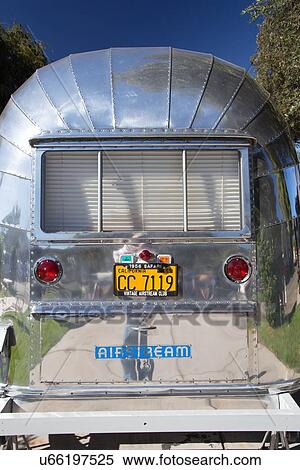 Stock Photography - Vintage Trailers and Campers, the 4th Annual Vintage Trailer Bash, Flying Flag RV Resort, Buellton, California. Fotosearch