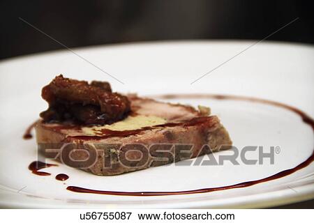 Foie-Gras And Pigeon Terrine With Fig Chutney View Large Photo Image Stock Photo - Foie-Gras And Pigeon Terrine With Fig Chutney. Fotosearch