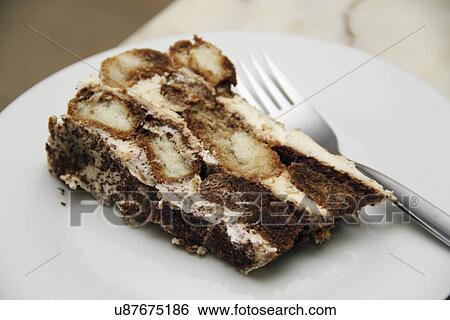 Plate Of Tiramisu With Fork View Large Photo Image Stock Photograph - Plate Of Tiramisu With Fork. Fotosearch