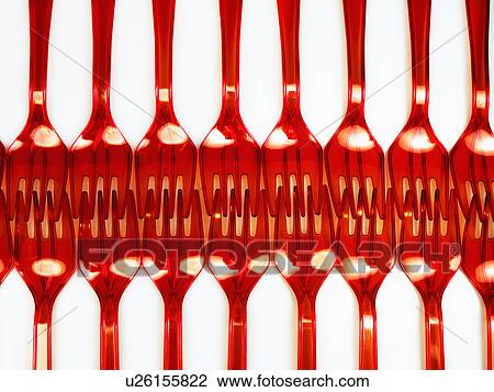 Red Plastic Forks Arranged Touching Ends View Large Photo Image Stock Image - Red Plastic Forks Arranged Touching Ends. Fotosearch
