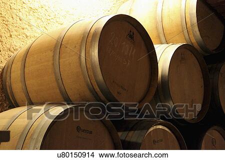 Red Wine Maturing In Oak Barrels View Large Photo Image Picture - Red Wine Maturing In Oak Barrels. Fotosearch