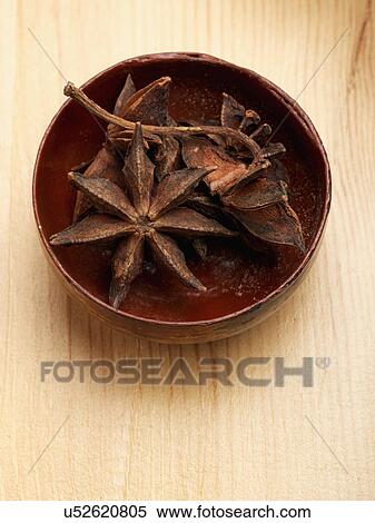 A bowl of star anise View Large Photo Image Stock Photography - A bowl of star anise. Fotosearch