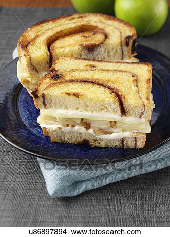 Picture - An apple pie sandwich. Fotosearch