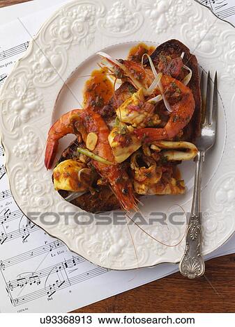 An individual portion of tiger prawns seafood View Large Photo Image Stock Image - An individual portion of tiger prawns seafood. Fotosearch