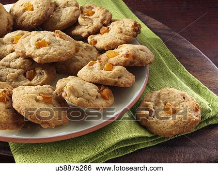 Stock Photograph - Apricot cookies. Fotosearch