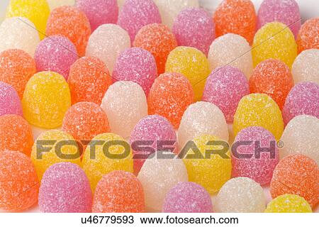 Stock Image - Assorted Sugar Coated Traditional Usa Candy. Fotosearch
