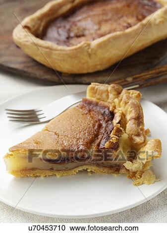 Stock Image - Bakewell pudding slice. Fotosearch