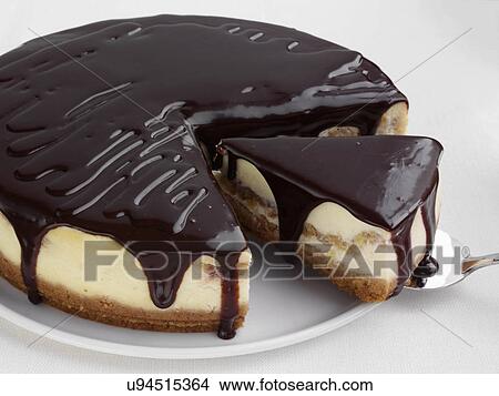 Banana cheesecake View Large Photo Image Picture - Banana cheesecake. Fotosearch