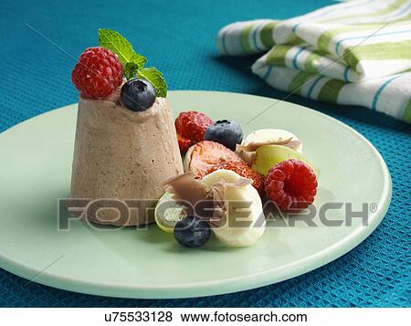 Banana chocolate mousse View Large Photo Image Stock Photo - Banana chocolate mousse. Fotosearch