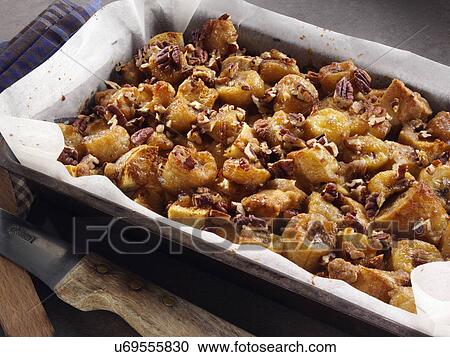 Banana Foster French toast bake View Large Photo Image Stock Image - Banana Foster French toast bake. Fotosearch
