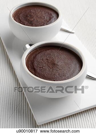 Stock Photo - Banana fudge pudding. Fotosearch