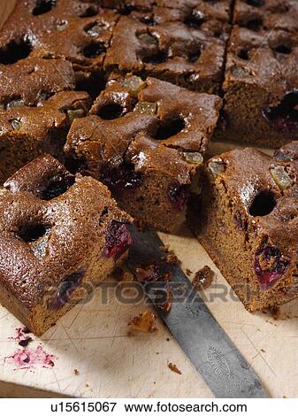 Blackberry gingerbread View Large Photo Image Stock Photo - Blackberry gingerbread. Fotosearch