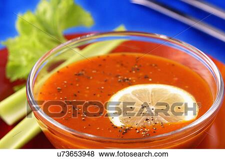Bloody Mary In Glass With Celery View Large Photo Image Stock Photo - Bloody Mary In Glass With Celery. Fotosearch