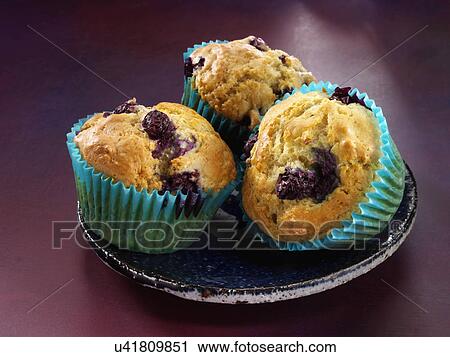 Blueberry muffins View Large Photo Image Stock Image - Blueberry muffins. Fotosearch
