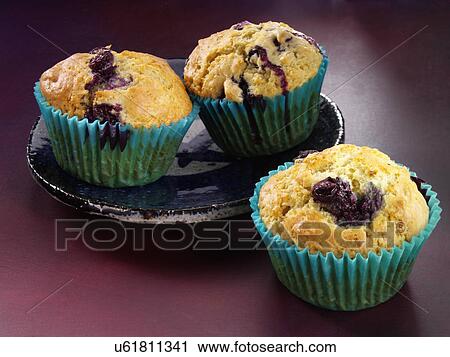 Blueberry muffins View Large Photo Image Stock Image - Blueberry muffins. Fotosearch