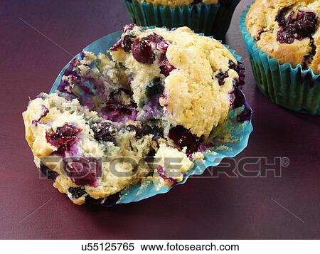 Stock Photography - Blueberry muffins. Fotosearch