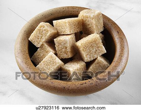 Stock Photograph - Brown sugar lumps. Fotosearch