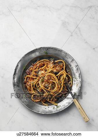 Bucatini sardines View Large Photo Image Picture - Bucatini sardines. Fotosearch