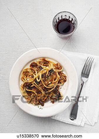 Stock Image - bucatini sardines. Fotosearch