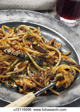 Bucatini sardines View Large Photo Image Stock Photograph - Bucatini sardines. Fotosearch