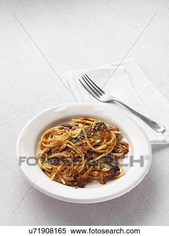 Stock Photography - bucatini sardines. Fotosearch