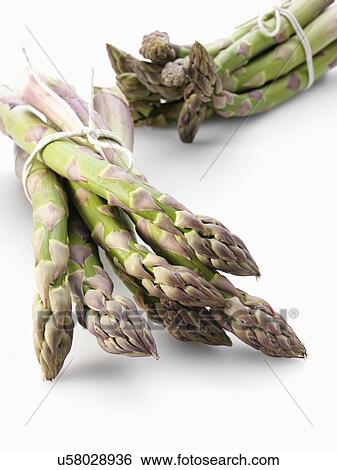 Bunches of fresh asparagus View Large Photo Image Stock Photograph - Bunches of fresh asparagus. Fotosearch