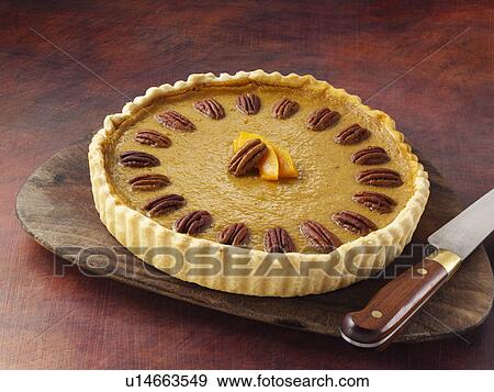 Stock Photo - Butternut squash pie. Fotosearch