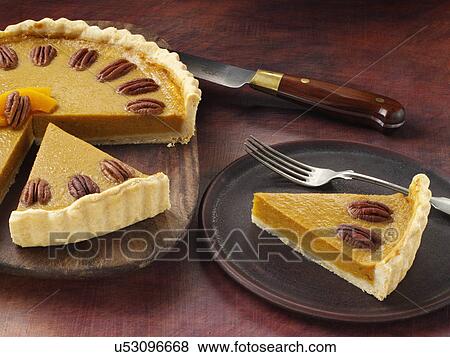 Butternut squash pie View Large Photo Image Stock Photo - Butternut squash pie. Fotosearch
