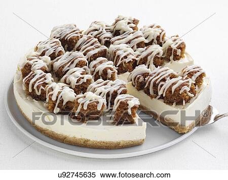 Stock Photography - Carrot cake cheesecake. Fotosearch